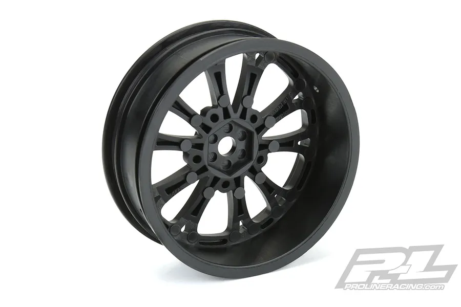 Pro-Line 2.2&amp;quot; Pomona Drag Spec Front Black Rims 2Pcs image 38532