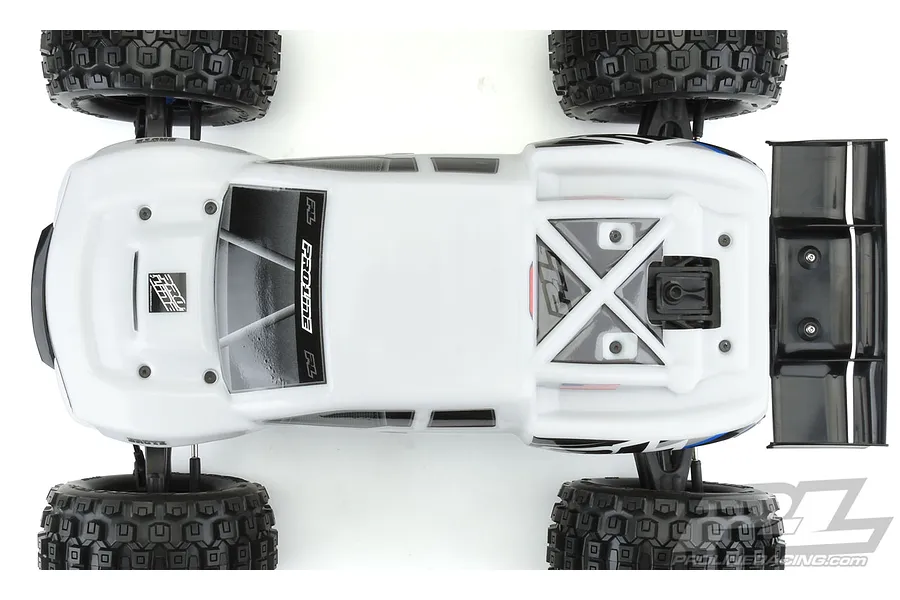 Pro-Line 1/8 E-Revo 2.0 Brute Bash Armor Pre-Cut White Painted Body Shell image 38575