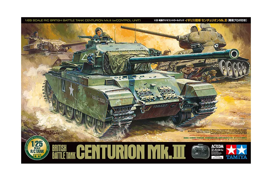 Tamiya 1/25 British Centurion Mk.III Scaled RC Tank Kit w/ Controller image 38598