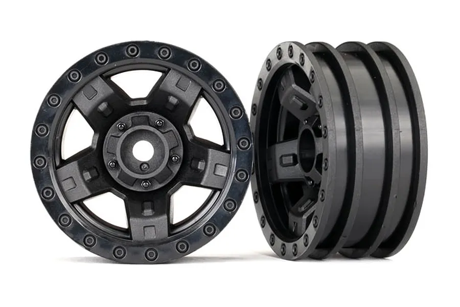 Traxxas TRX-4 Sport 1.9&amp;quot; Black Rims 2Pcs image 38608
