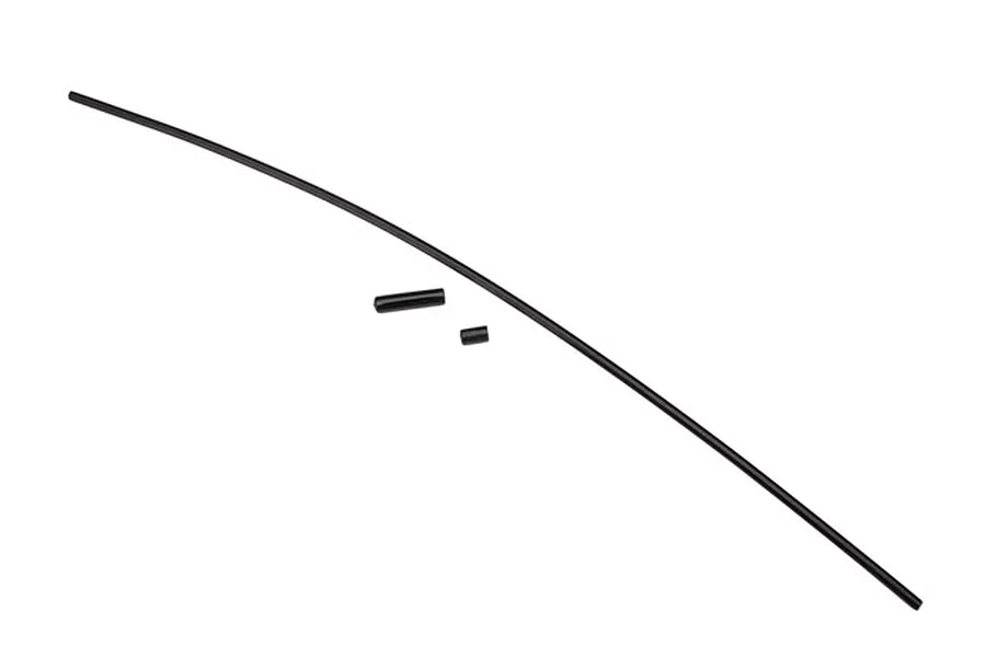 Traxxas Black Antenna Tube w/ Antenna Cap &amp;amp; Wire Retainer image 38623
