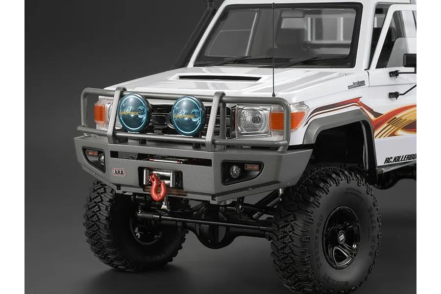 Killerbody 1/10 Toyota Land Cruiser Silver Grey Alloy Bumper w/ LEDS Upgrade Sets image 38686