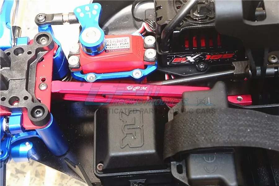 GPM Red Aluminium ARRMA Talion Centre Chassis Brace Kit 3Pc image 38696