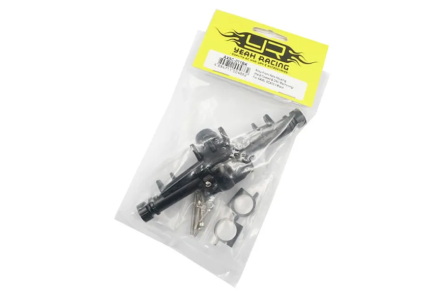 Yeah Racing Black Aluminium SCX10 II Front or Rear Differential/Axle Housing image 38708