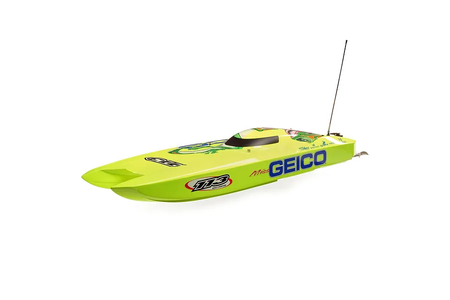Pro Boat Miss Geico Zelos 36&amp;quot; Catamaran Brushless Electric RC Speed Boat image 38779