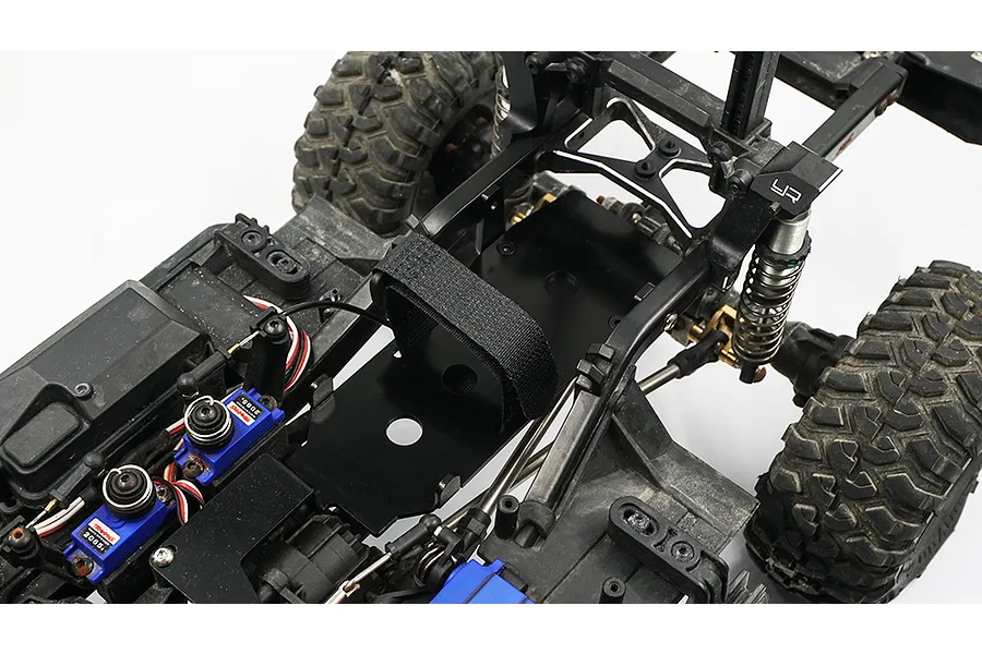 Yeah Racing Black Aluminium TRX-4 Low Centre Of Gravity Battery Plate Kit w/ Hardware image 38864