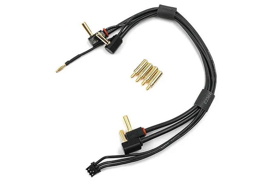 Yeah Racing 2S 7.4v LiPo Battery Wire w/ 4mm, 5mm Angled Bullet Plugs image 38887