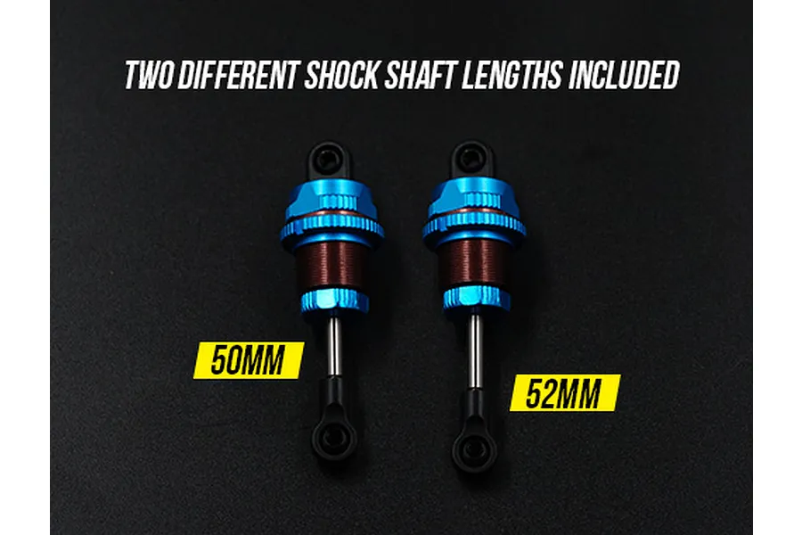 Yeah Racing 1/10 Blue Aluminium Qutus Challenger Touring M-Chassis 50mm Shocks 4Pcs image 38897