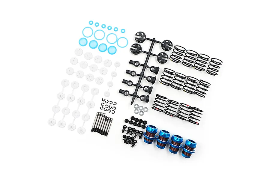 Yeah Racing 1/10 Blue Aluminium Qutus Challenger Touring M-Chassis 50mm Shocks 4Pcs image 38899