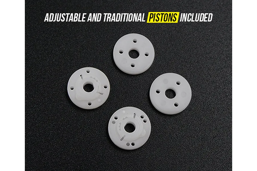 Yeah Racing 1/10 Black Aluminium Qutus Challenger Touring M-Chassis 50mm Shocks 4Pcs image 38904