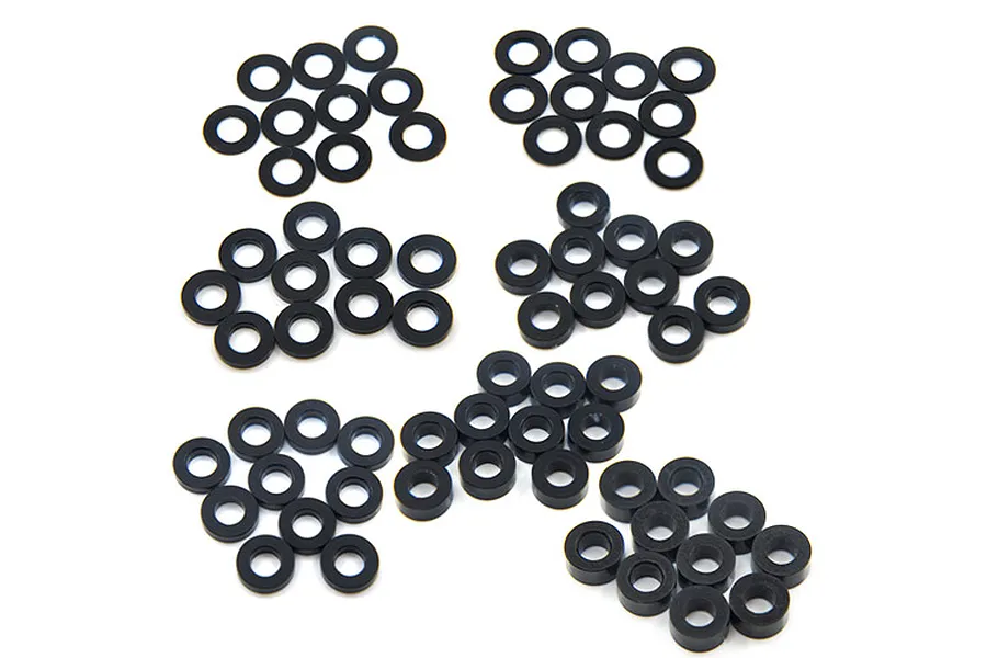 Yeah Racing Aluminium M3 Shim Kit - Black image 38927