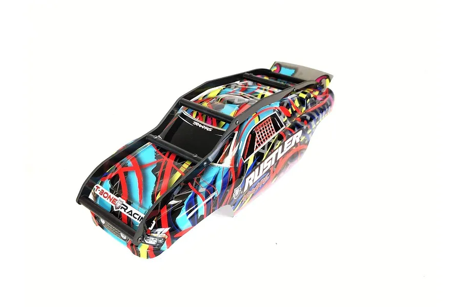 T-Bone Racing Black Traxxas Rustler VXL/XL5 R1 EXO Roll Cage image 38981