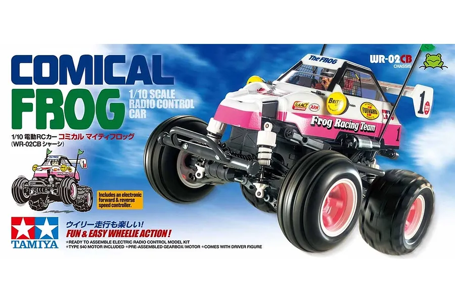 Tamiya WR-02CB Comical Frog RC Buggy Electric 2WD 1/10 Scale Kit image 38995