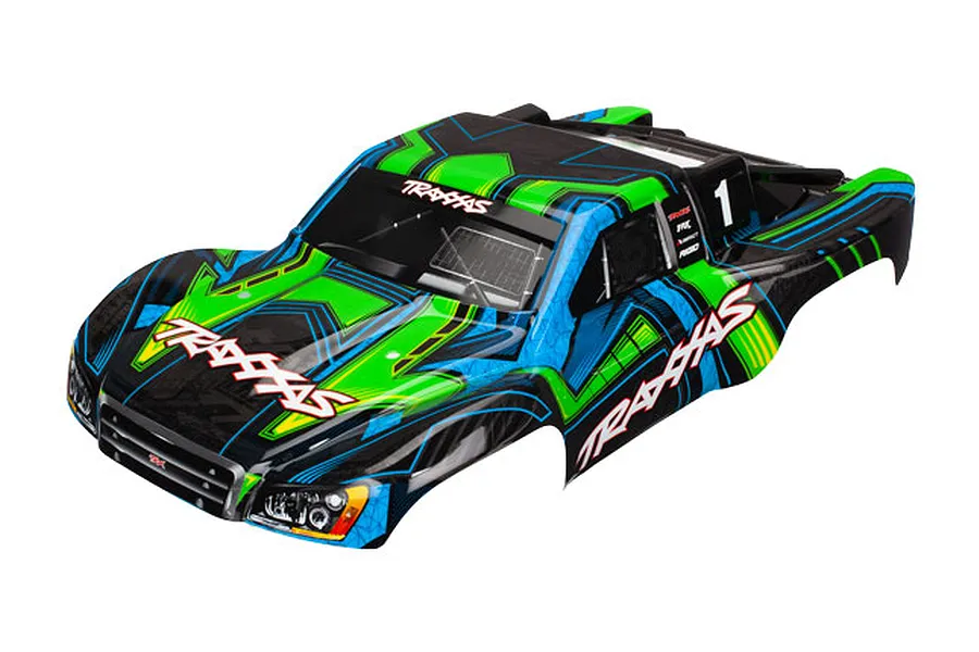 Traxxas Slash 4x4 Ultimate Green Painted Body Shell image 38998