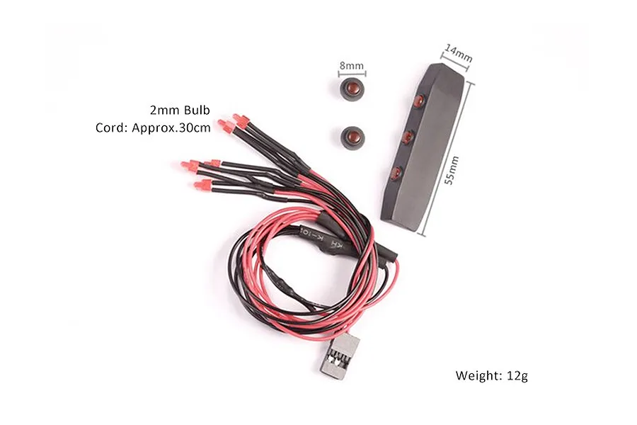 GPM Black TRX-4 Mercedes G 500 Centre LED Brake Light Kit image 2