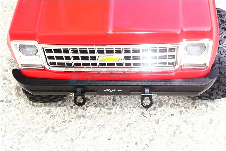 GPM Black Aluminium TRX-4 Chevy Blazer Front Bumper w/ D-Ring image 39026