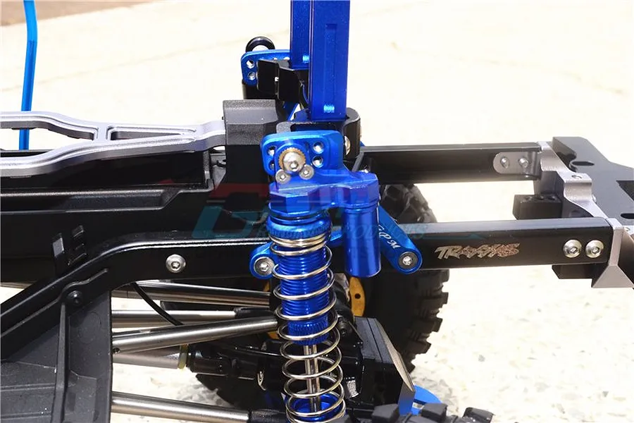 GPM Blue Aluminium TRX-4 Rear Adjustable Shock Tower 2Pcs image 39030