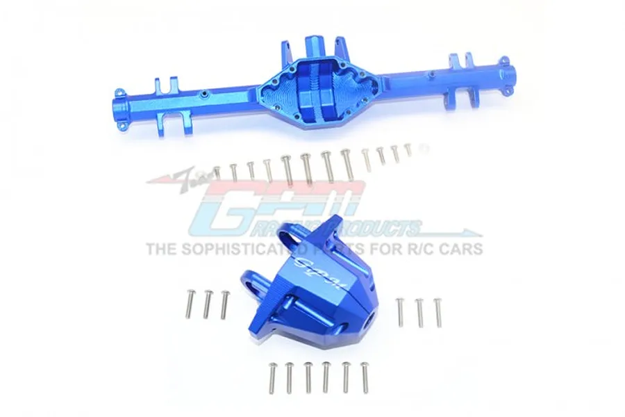 GPM Blue Aluminium Rear Differential/Axle Housing w/ Carrier for Traxxas UDR image 39056