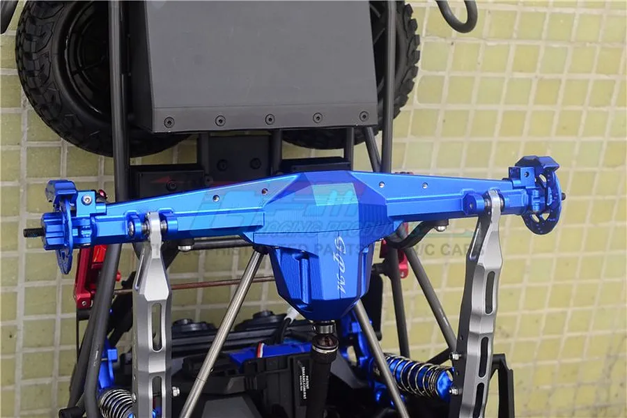 GPM Blue Aluminium Rear Differential/Axle Housing w/ Carrier for Traxxas UDR image 39058