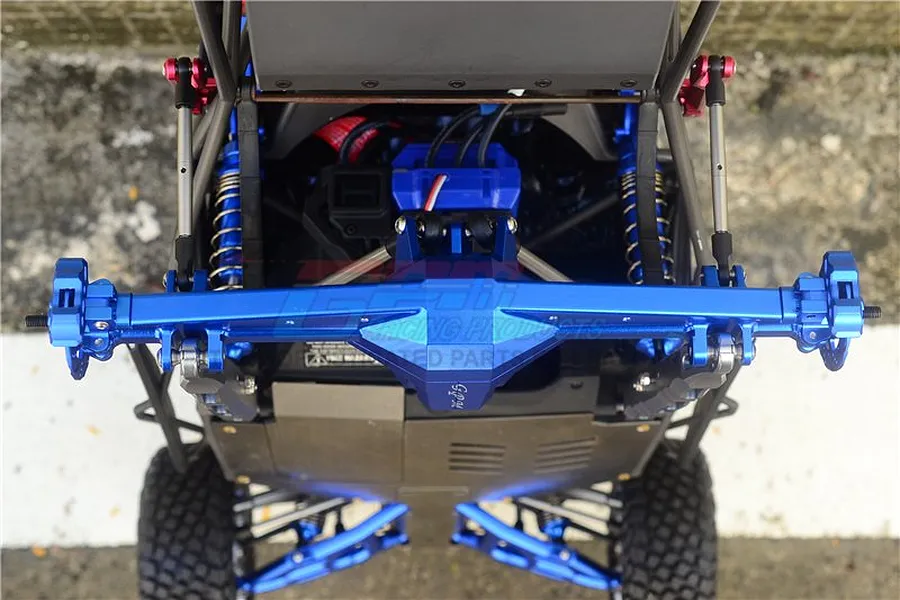 GPM Blue Aluminium Rear Differential/Axle Housing for Traxxas UDR image 39060
