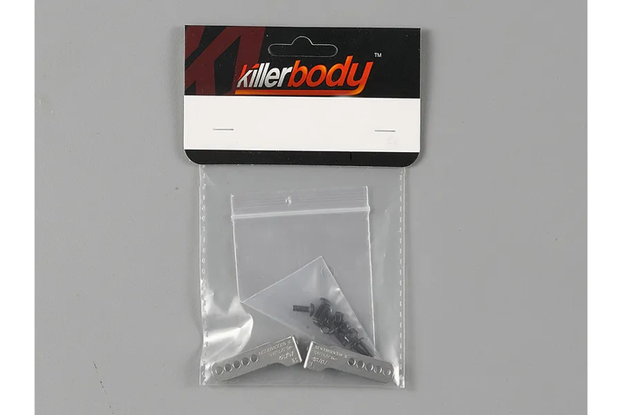 Killerbody 1/10 SCX10 &amp;amp; SCX10 II Stainless Steel Bumper Mount Kit for 3.35&amp;quot;/3.75&amp;quot; Tyres image 39218