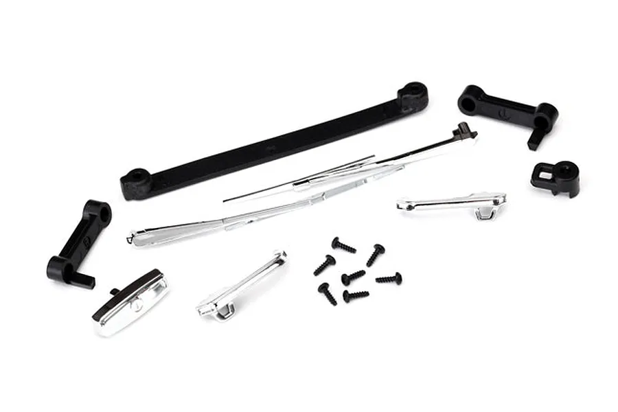 Traxxas TRX-4 1979 Chevrolet Blazer Door Handles &amp;amp; Windshield Wipers Set image 39257