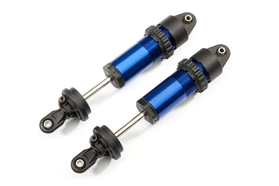 Traxxas Blue Aluminium GT-Maxx Shocks Assembled w/o Springs 2Pcs image 39726