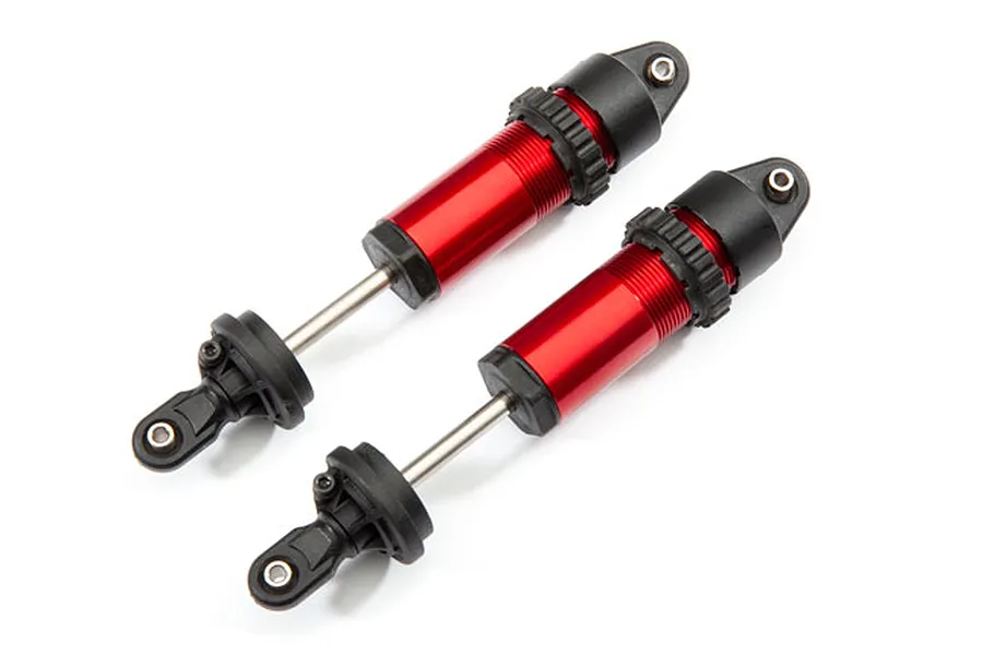 Traxxas Red Aluminium GT-Maxx Shocks Assembled w/o Springs 2Pcs image 39770