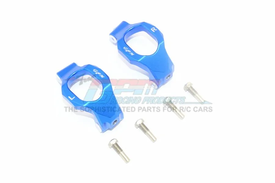 GPM Blue Aluminium Maxx 4S Left &amp;amp; Right Front Hub Carriers 2Pcs image 39809