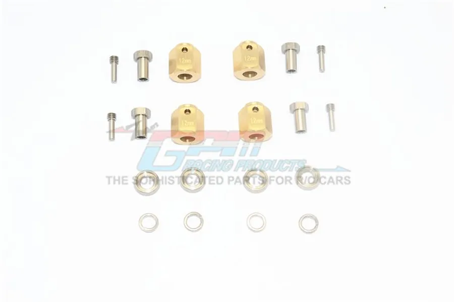 GPM High Mass Brass 12mm (9mm Off-Set) Hexes 4Pcs image 39815