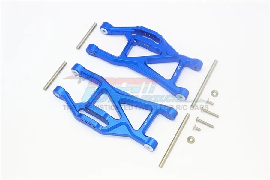 GPM Blue Aluminium Front/Rear Lower Suspension Arms 2Pcs w/ Suspension Pins image 39851