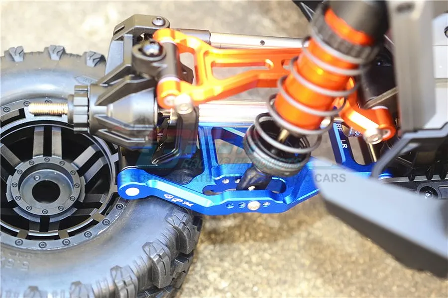 GPM Blue Aluminium Front/Rear Lower Suspension Arms 2Pcs w/ Suspension Pins image 39853