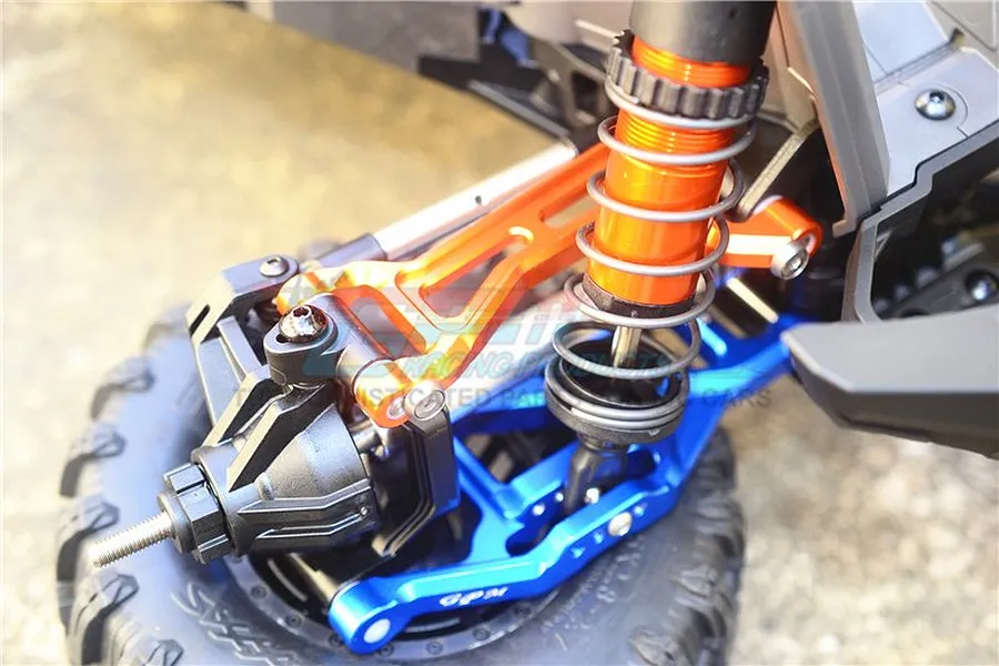 GPM Blue Aluminium Front/Rear Upper Suspension Arms 2Pcs w/ Suspension Pins image 39858