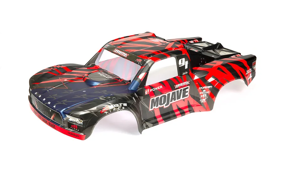 ARRMA 1/7 Mojave BLX Red Painted Short Course Body Shell image 39892