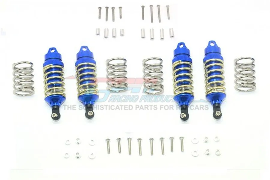 GPM Aluminium LCG Front &amp;amp; Rear Shock Set 4Pcs - Blue image 40150
