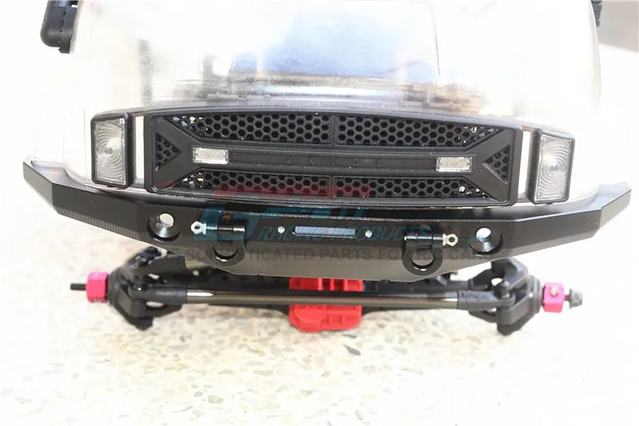 GPM Black Aluminium SCX10 II UMG10 Front Bumper w/ D Rings image 2