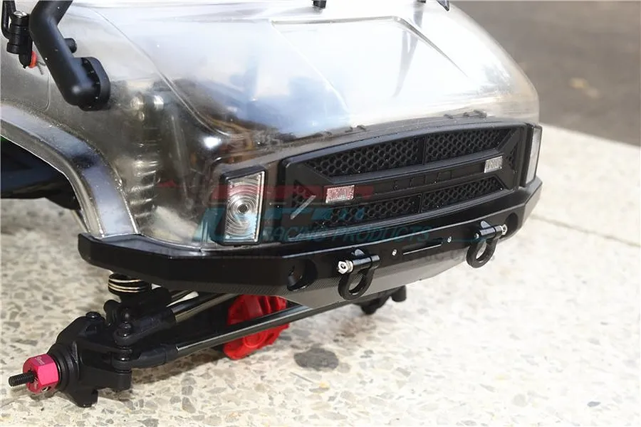 GPM Black Aluminium SCX10 II UMG10 Front Bumper w/ D Rings image 3