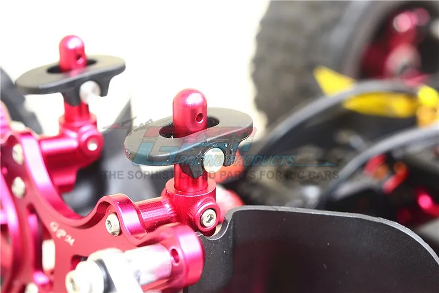 GPM Red ARRMA Outcast 6S Front &amp;amp; Rear Body Post Set 4Pcs image 3