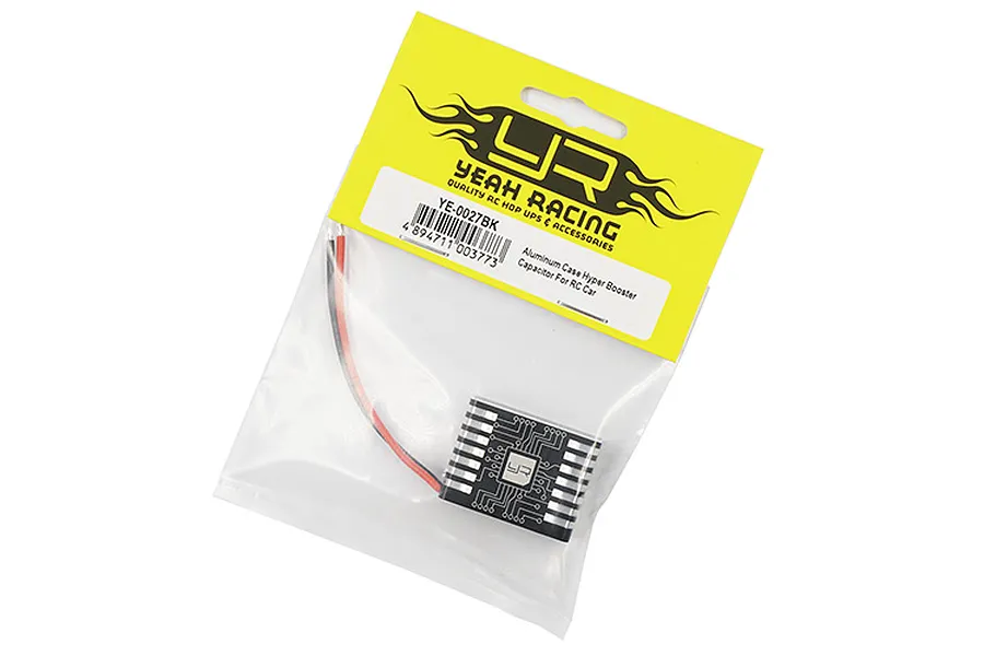 Yeah Racing Aluminium Case Hyper Booster ESC Capacitor Pack in original retail packaging.