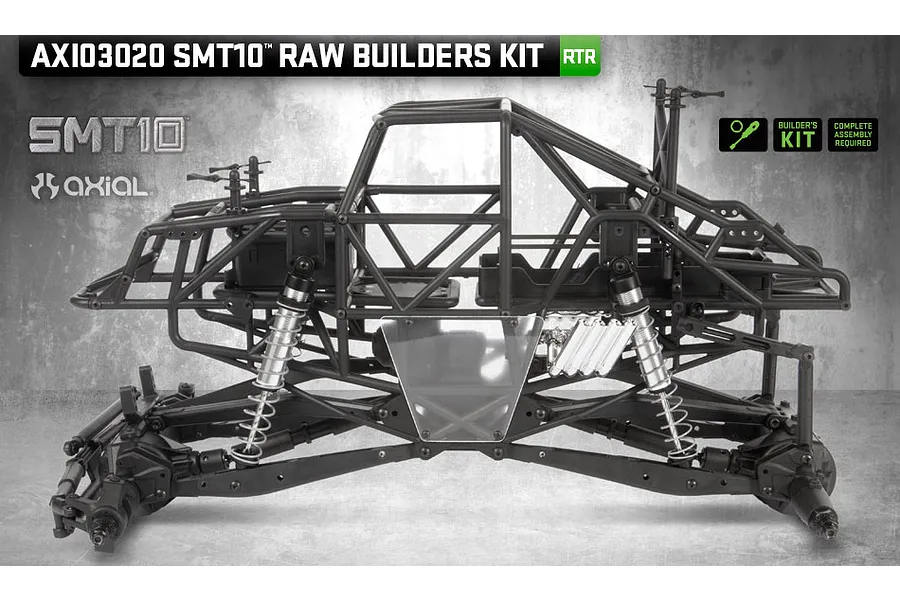 Axial SMT10 Monster Jam Grave Digger RC Rock Racer Electric 4WD 1/10 Scale Kit image 40287