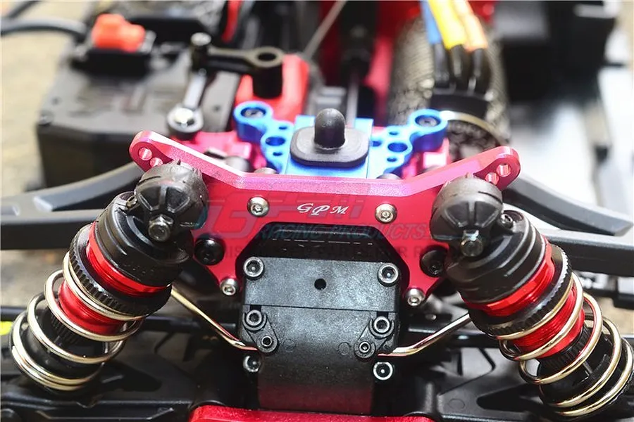 GPM Red Aluminium ARRMA Limitless &amp;amp; Infraction Front Shock Tower image 40334