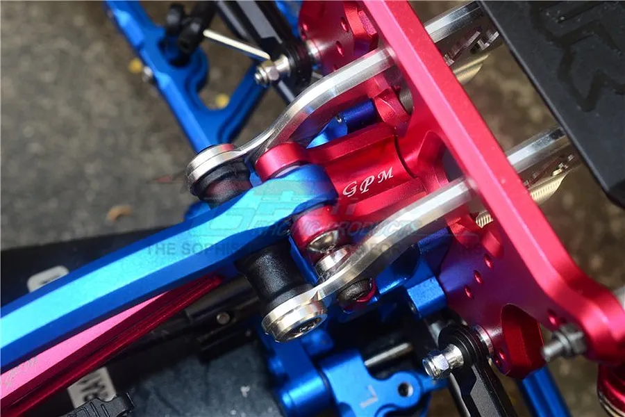 GPM Red Aluminium Rear Center Chassis Brace Mount image 40342
