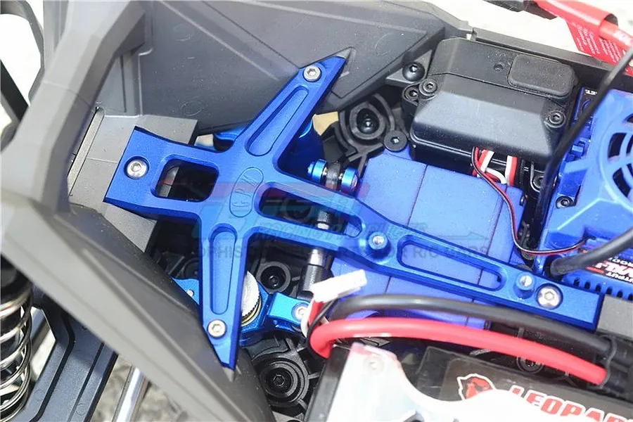 GPM Blue Aluminium Maxx 4S Front Chassis Brace image 40347