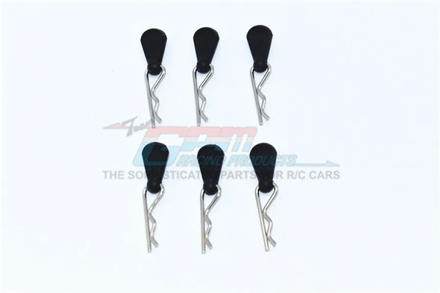 GPM 1.8mm 1/5 &amp;amp; 1/8 Silver Body Pins 6Pcs w/ Easy Pull image 40357