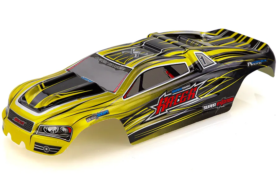 Xinlehong 1/12 Racer Yellow Painted Body Shell image 40390