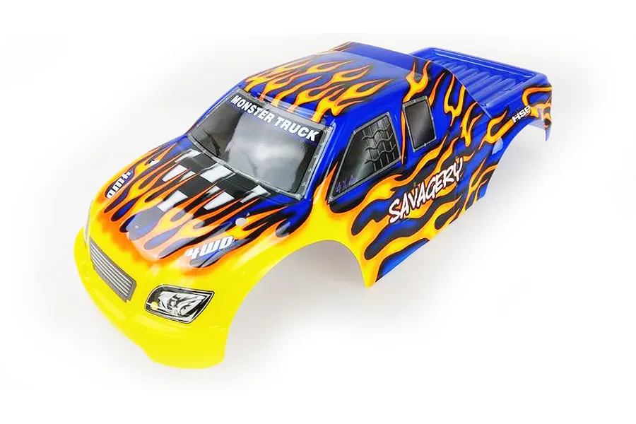 HSP 1/8 Savagery Truck Painted Blue Body Shell image 40417