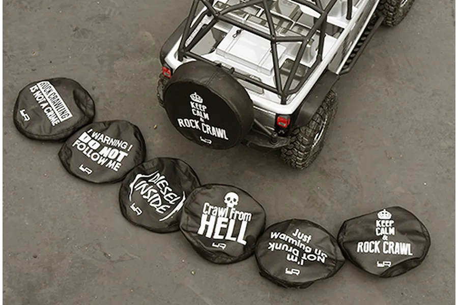 Yeah Racing 1/10 Tyre Cover for 1.9&amp;quot; Crawler Wheels - Keep Calm &amp;amp; Rock Crawl image 40425