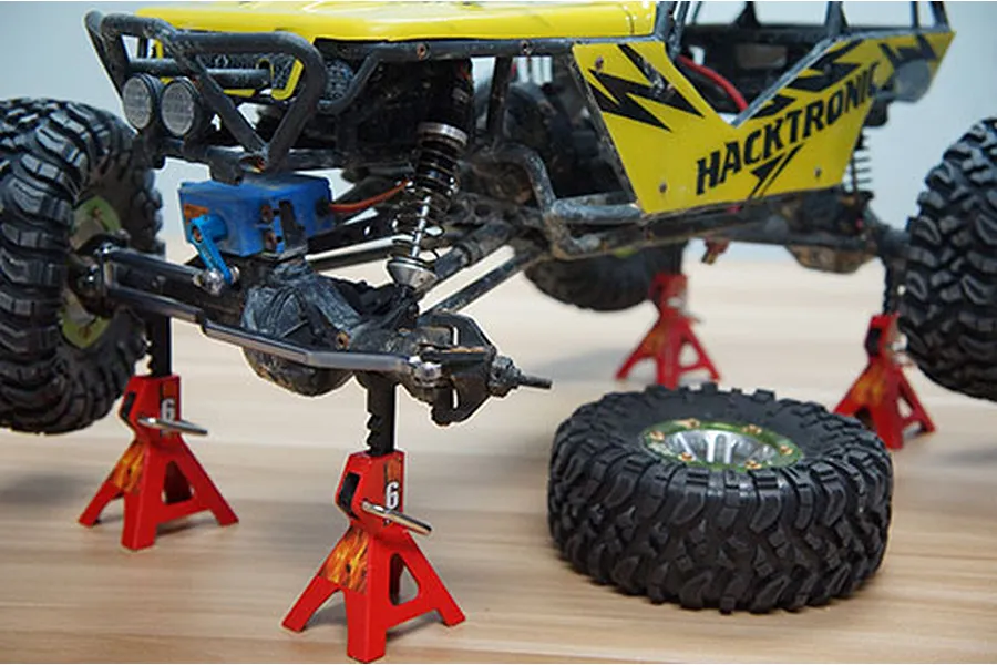 Yeah Racing Black 1/10 Height Adjustable Car Jack 2Pcs image 40432