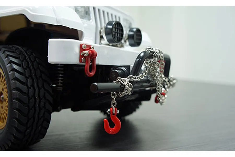 Yeah Racing Black 1/10 Metal Chain (96cm) w/ Hook image 40435