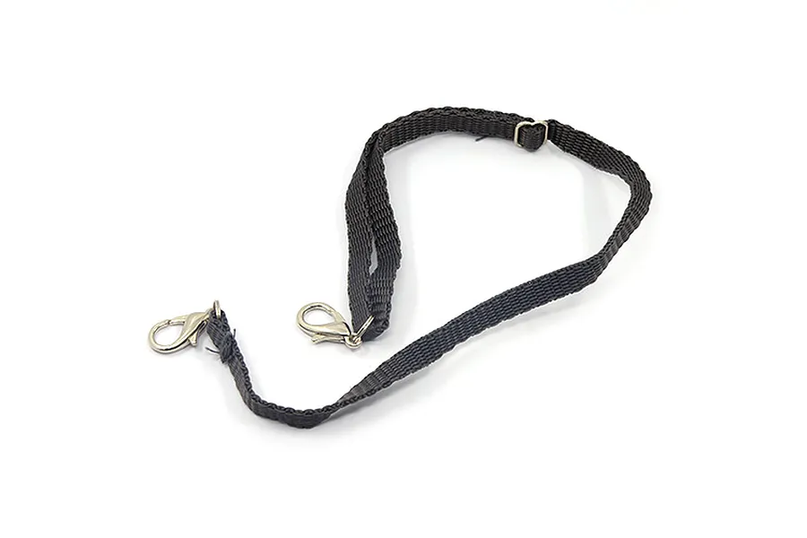 Yeah Racing Black 1/10 Nylon Cable Strap w/ Buckle &amp;amp; Spring Loaded Hook image 40447